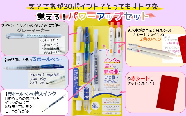 努力賞プレゼント一覧